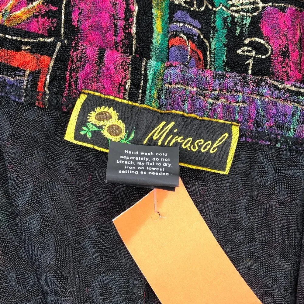 Mirasol Pink & Black Geometric Maxi Skirt | All-Season Wear - Picture 4 of 4